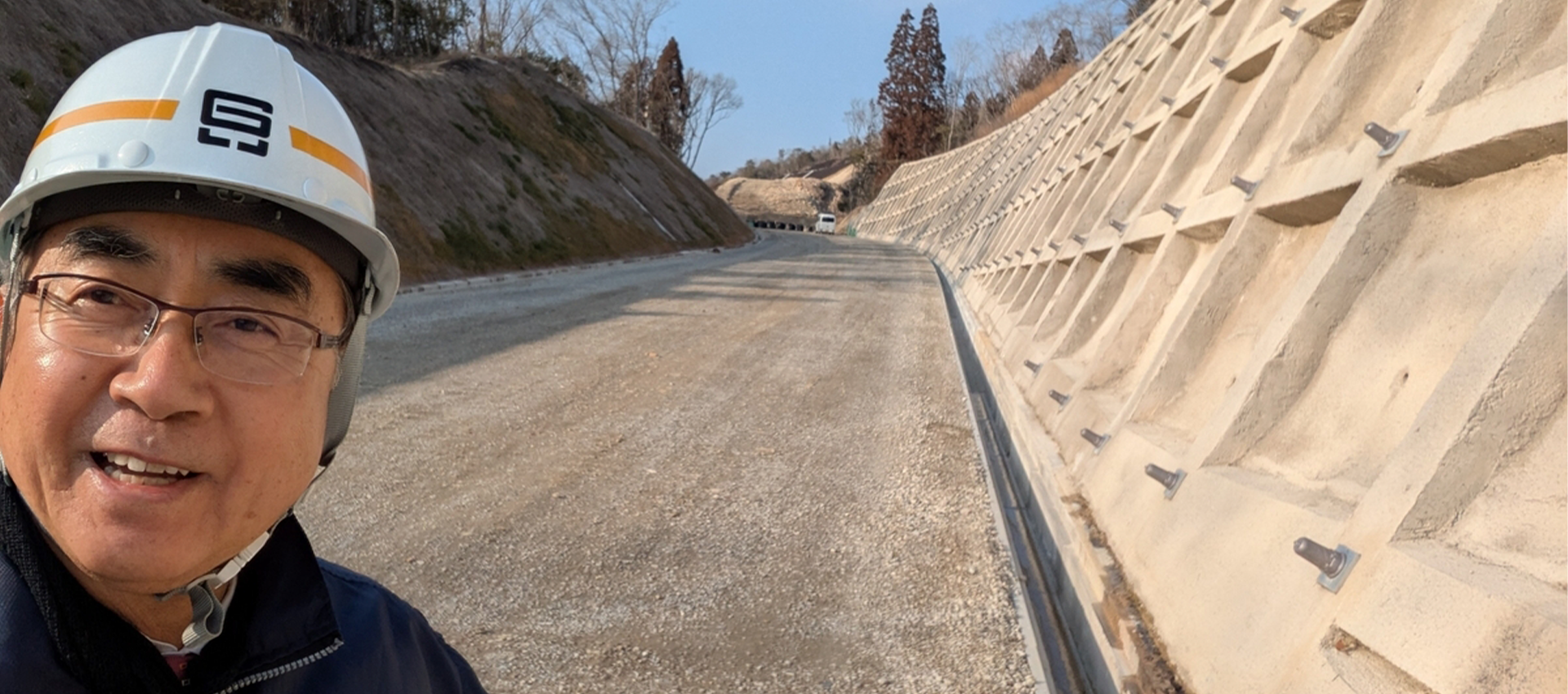 FV03_県道神戸加東線の桃坂バイパス工事現場で